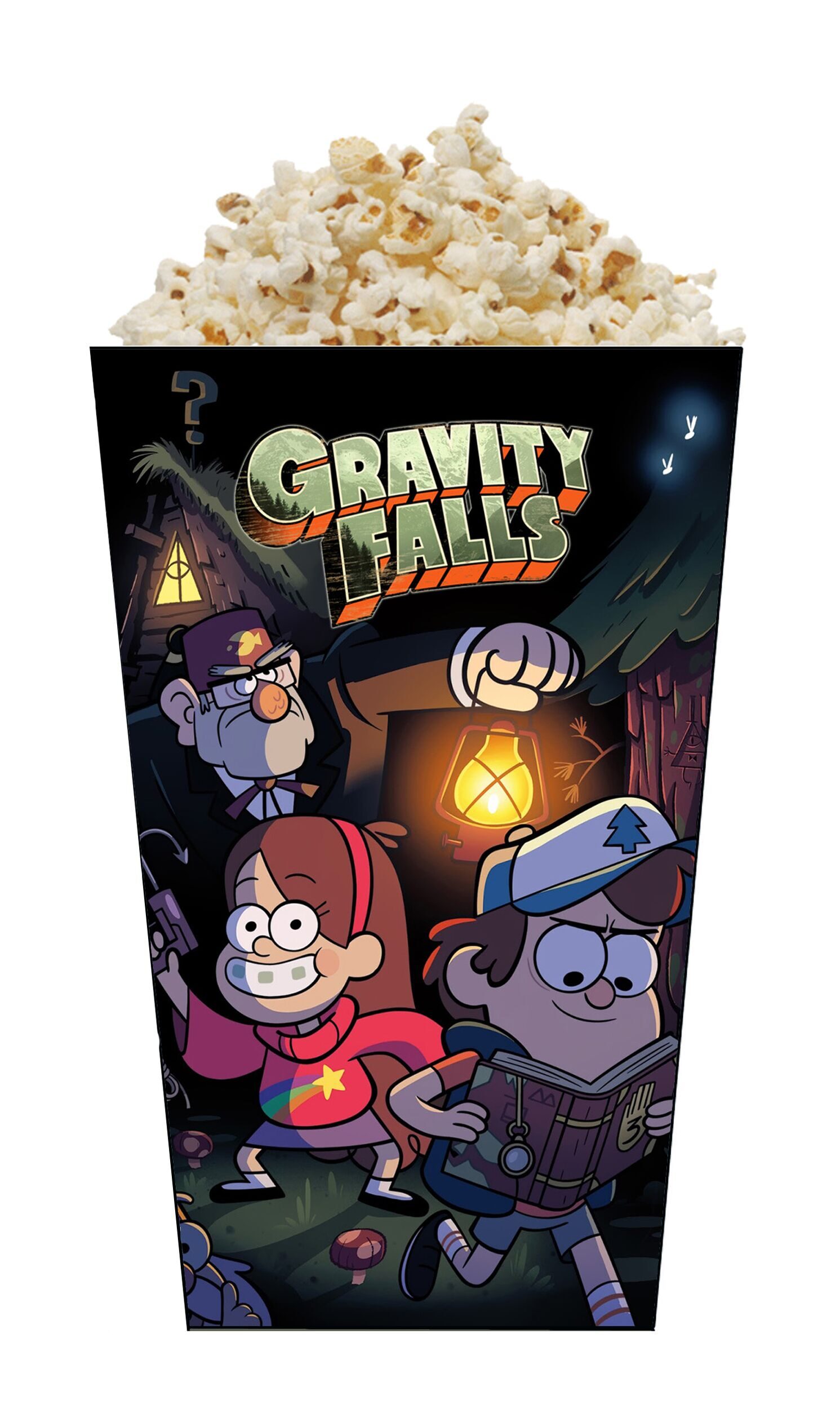 Коробка для поп корна и сладостей для праздника Гравити Фолз (Gravity Falls)