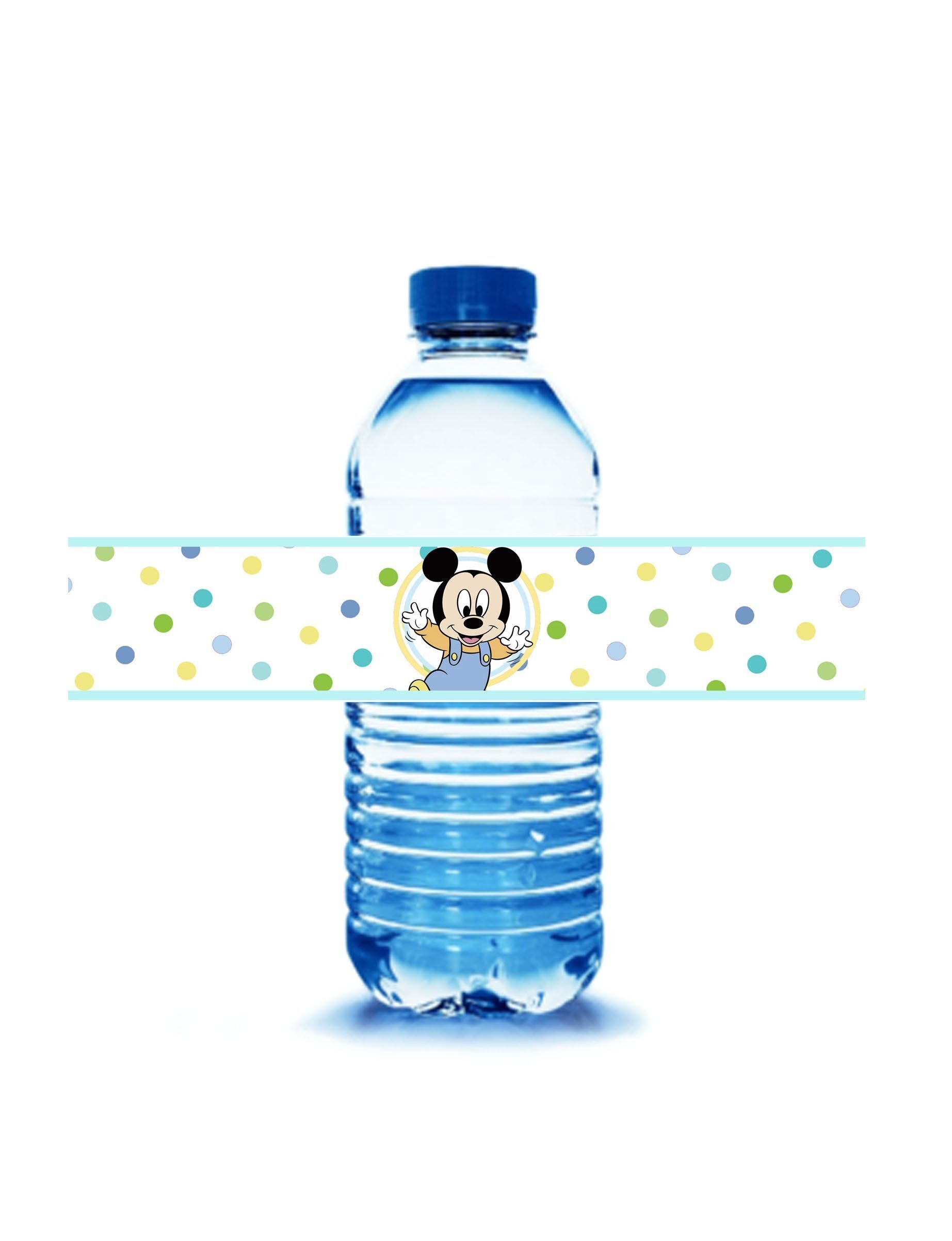 Обертки на бутылочки Малыш Микки Маус